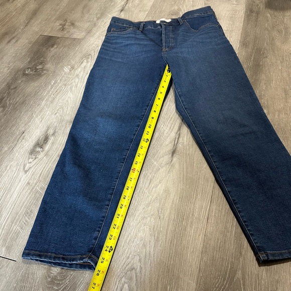 Everlane high rise slim straight jeans 30 ankle blue denim button fly casual - Picture 3 of 9